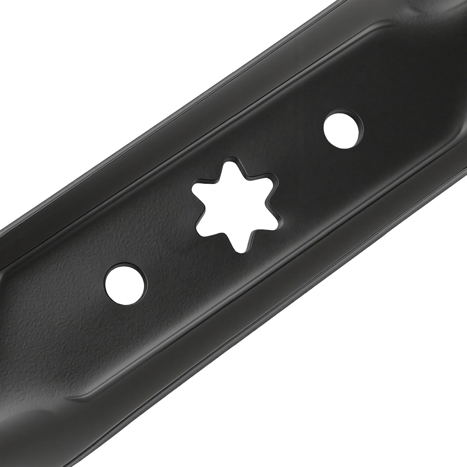 Cuchillas para Cortacésped de 42 Pulgadas, 6 Agujeros en Estrella, Longitud 21-3/16 Pulgadas, Alto, Acero Al Carbono, Reemplazo para Plataformas de 42 Compatibles con