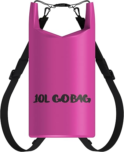 iChewie - Go Bag - Bolsa seca impermeable - Saco de compresión enrollable que mantiene el equipo seco para kayak, playa, rafting, canotaje,