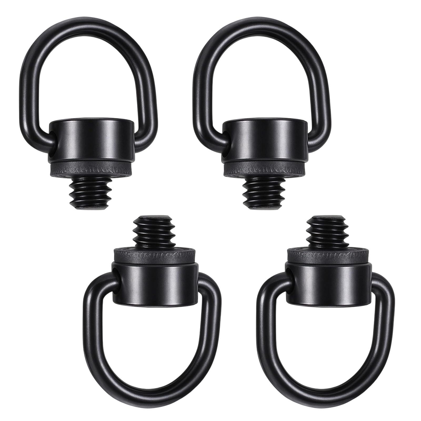 Photo 1 of 4pcs Stainless Steel D Ring Screw, Camera D Ring Screws Hinged Holder,1/4"-20 Thread, Fixing Screw Camera for Tripod DSLR Cameras, Selfie Sticks, Gimbals, Black