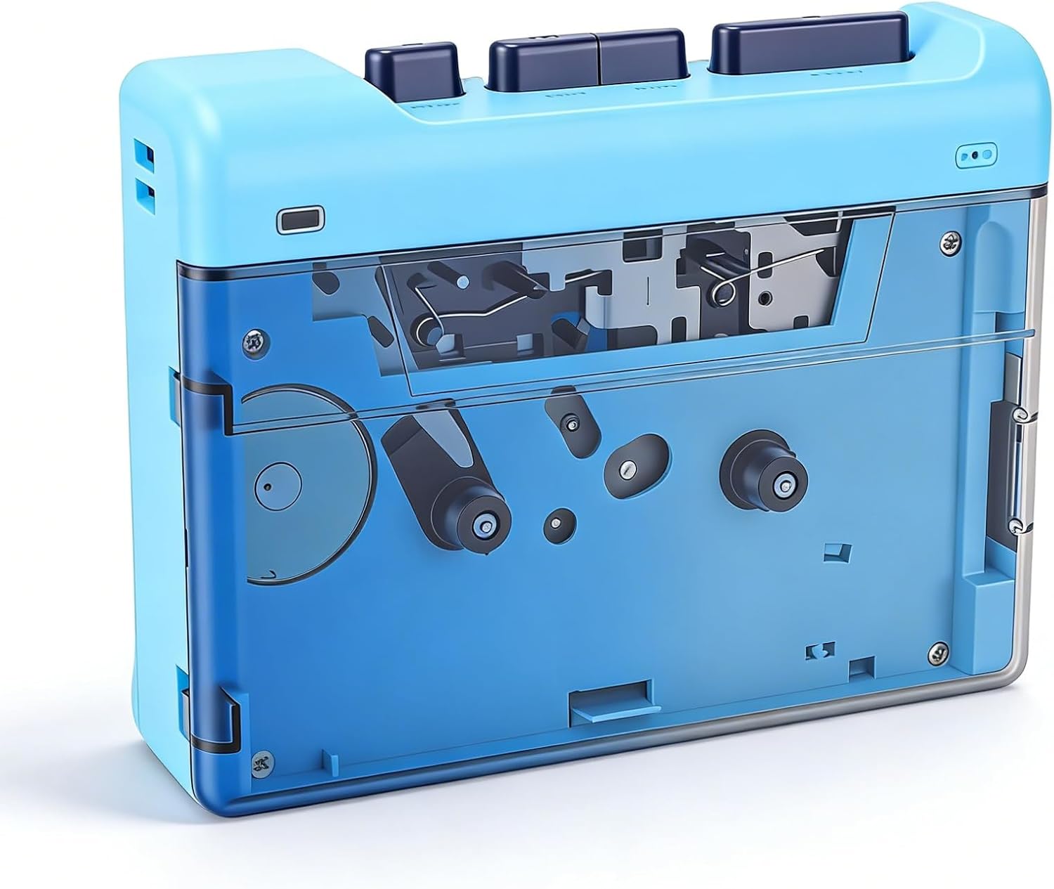 Bewinner Portable Cassette Player, Retro Tape Player with 3.5mm AUX Jack and USB Type C Cable, for Home Outdoor Use and Digitizing Memories