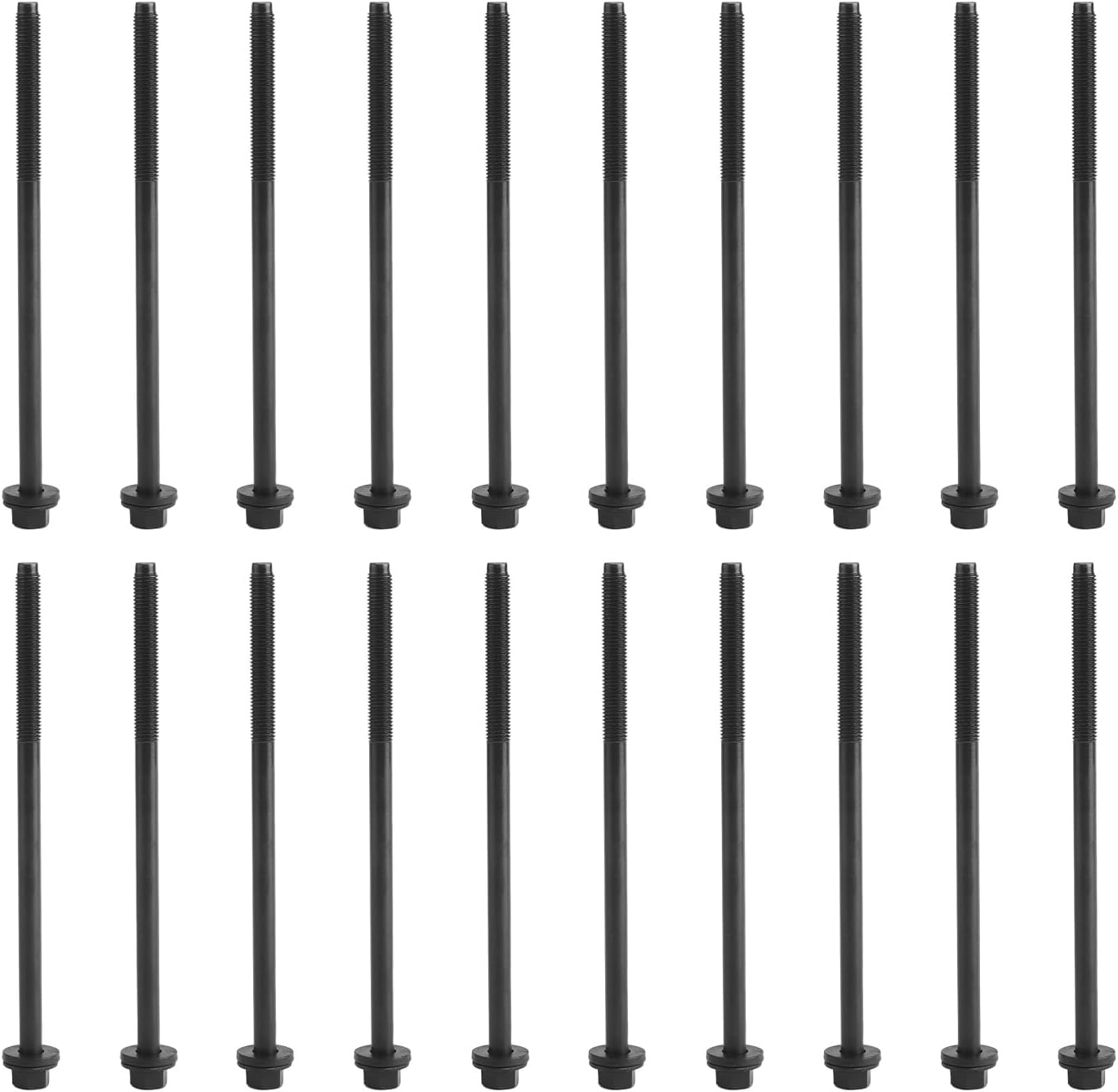 Cylinder Head Bolt Set Compatible with Ford F150 F250 F350 E150 E250 E350 Explorer Mustang Lincoln Mercury Panoz Replaces# ES71328 ES 71328