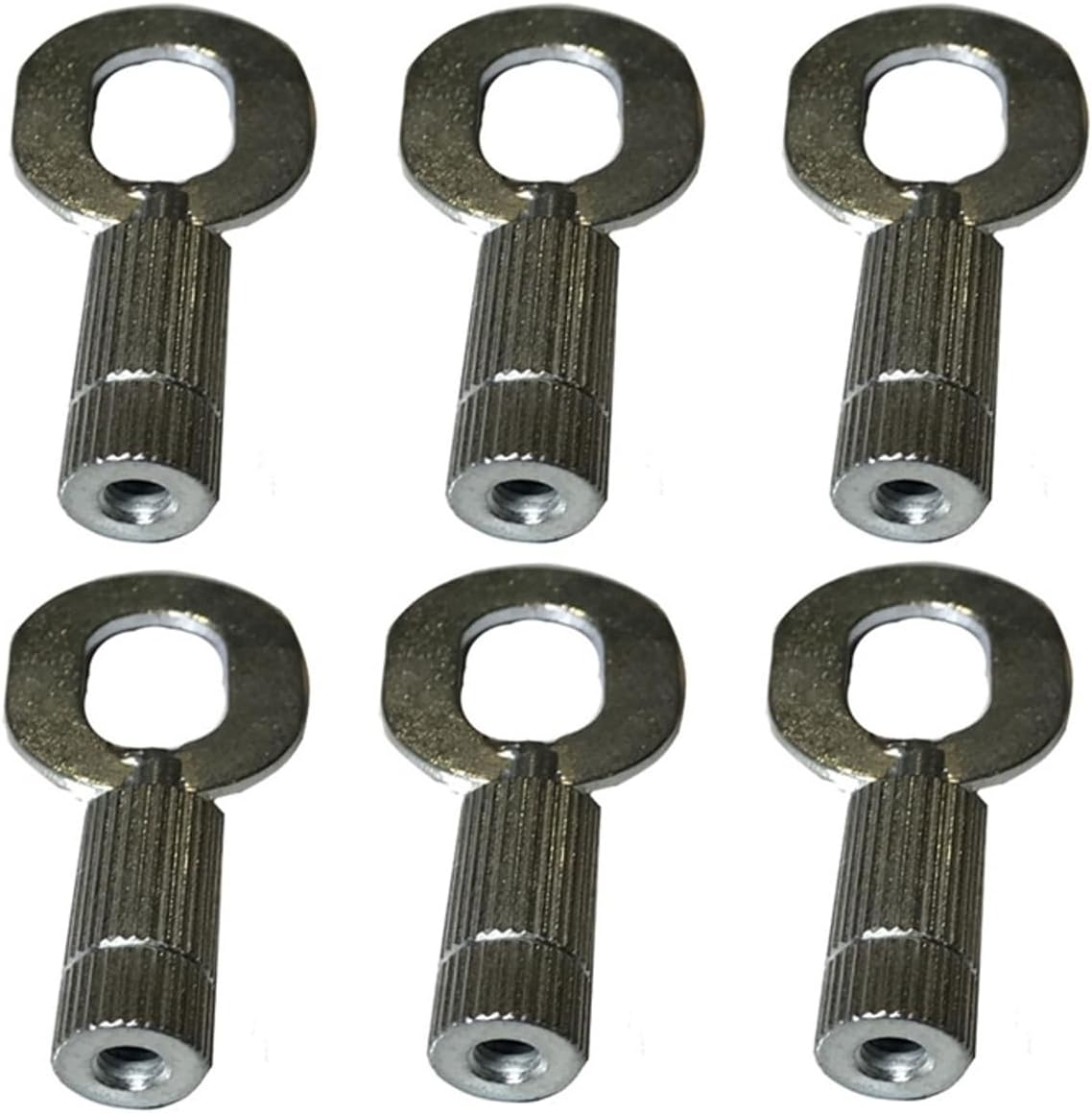 6-Pack of Reusable Screw-On Dent Pulling Rings For 4mm Studs, 360 Degree Eye Swivel, Replaces GYS-050297 and Pro-Spot 90-0176