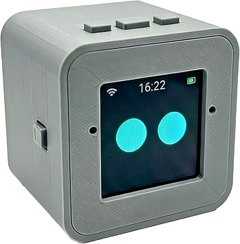 Mini AI Voice chatbot, smart Voice Assistant, Multiple AI Models, Emotional Interaction, 100+ Stickers, Suitable for Home and Office use, Grey