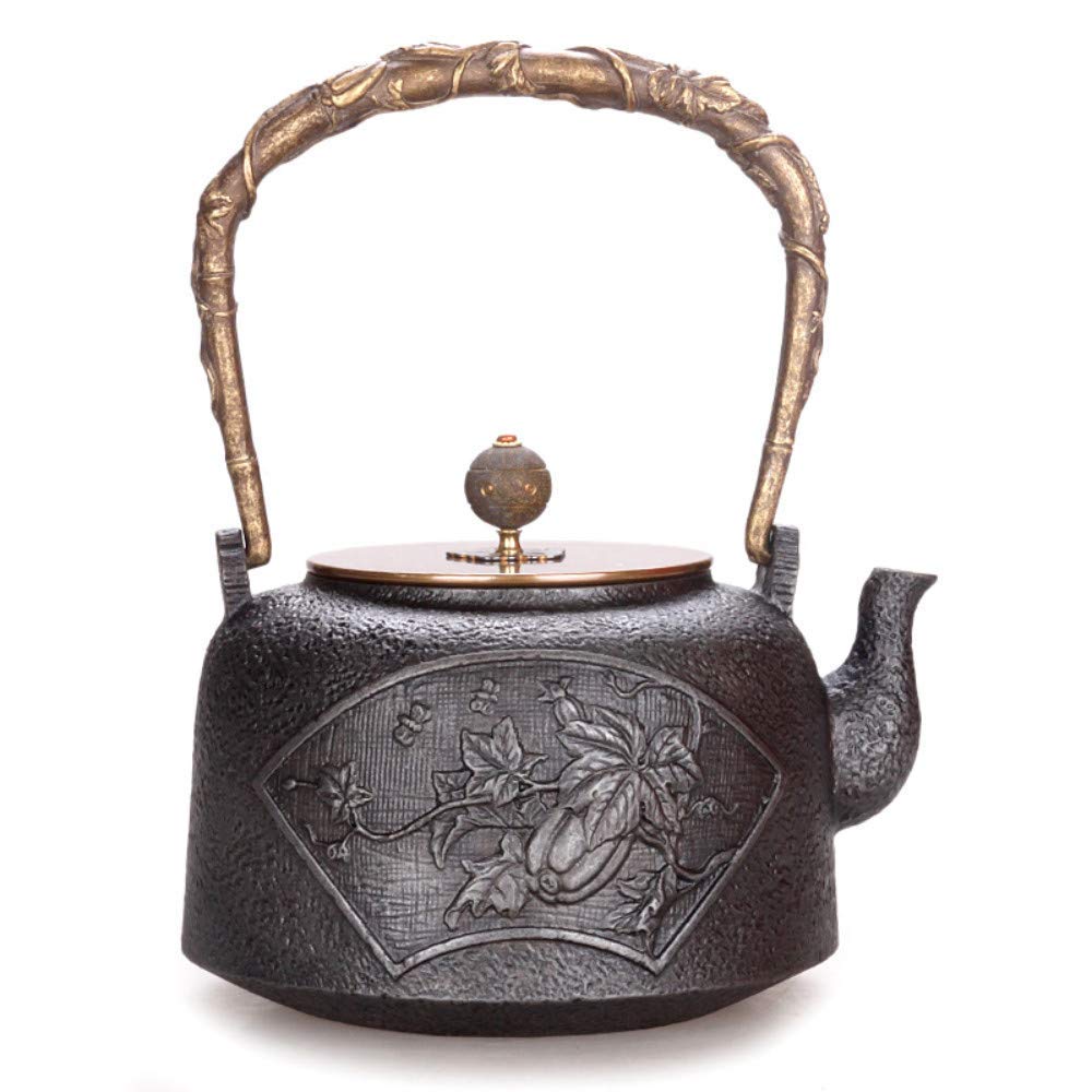 ZD-DZ Cast Iron Iron  Cast Iron Pot Cast Iron Pot Iron Inner Wall Uncoated Boiled Chunhua Qiu Shi Old Iron Pot 1.2L (
