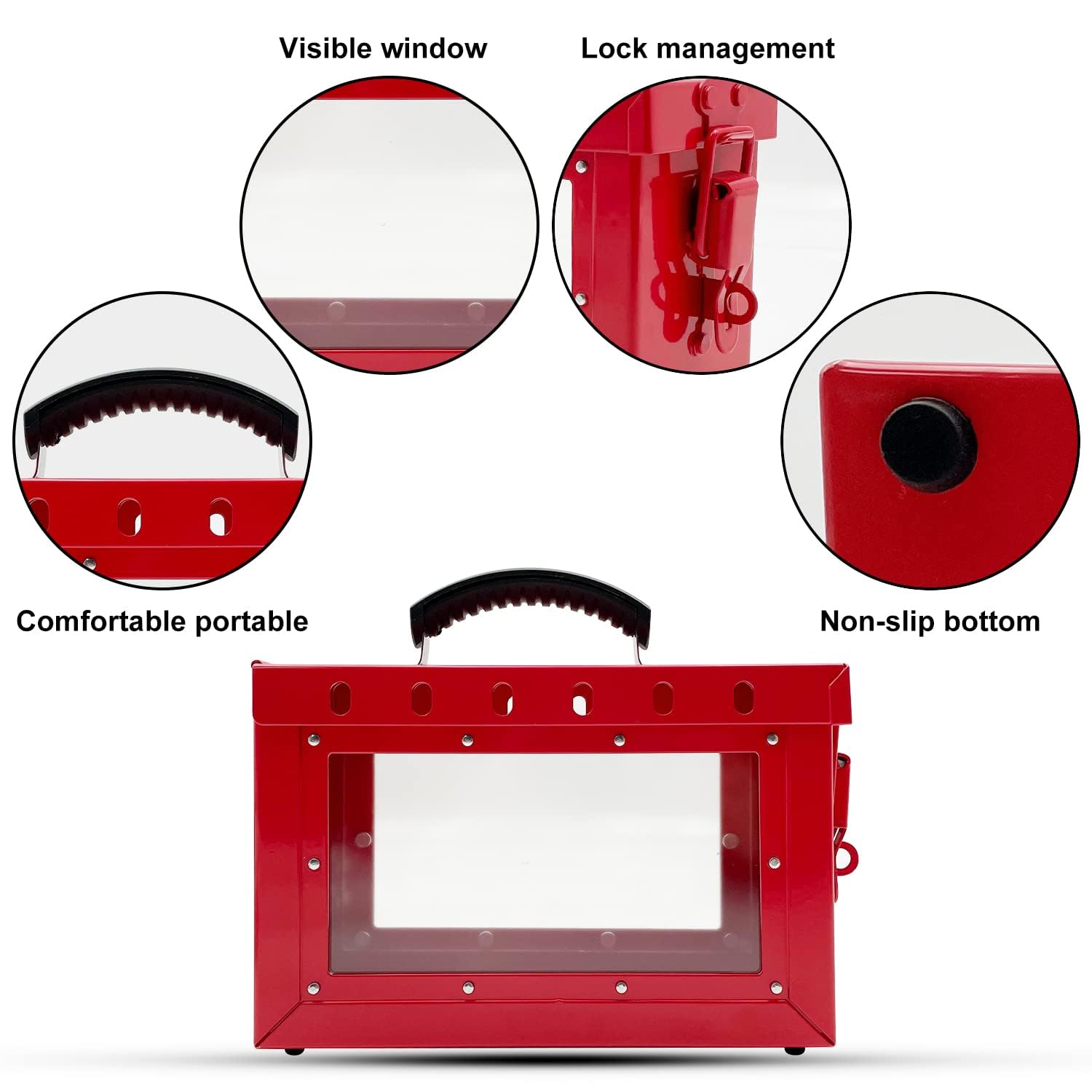 Snapklik.com : SAFBY Lockout Tagout Box Kit Portable Safety Group ...