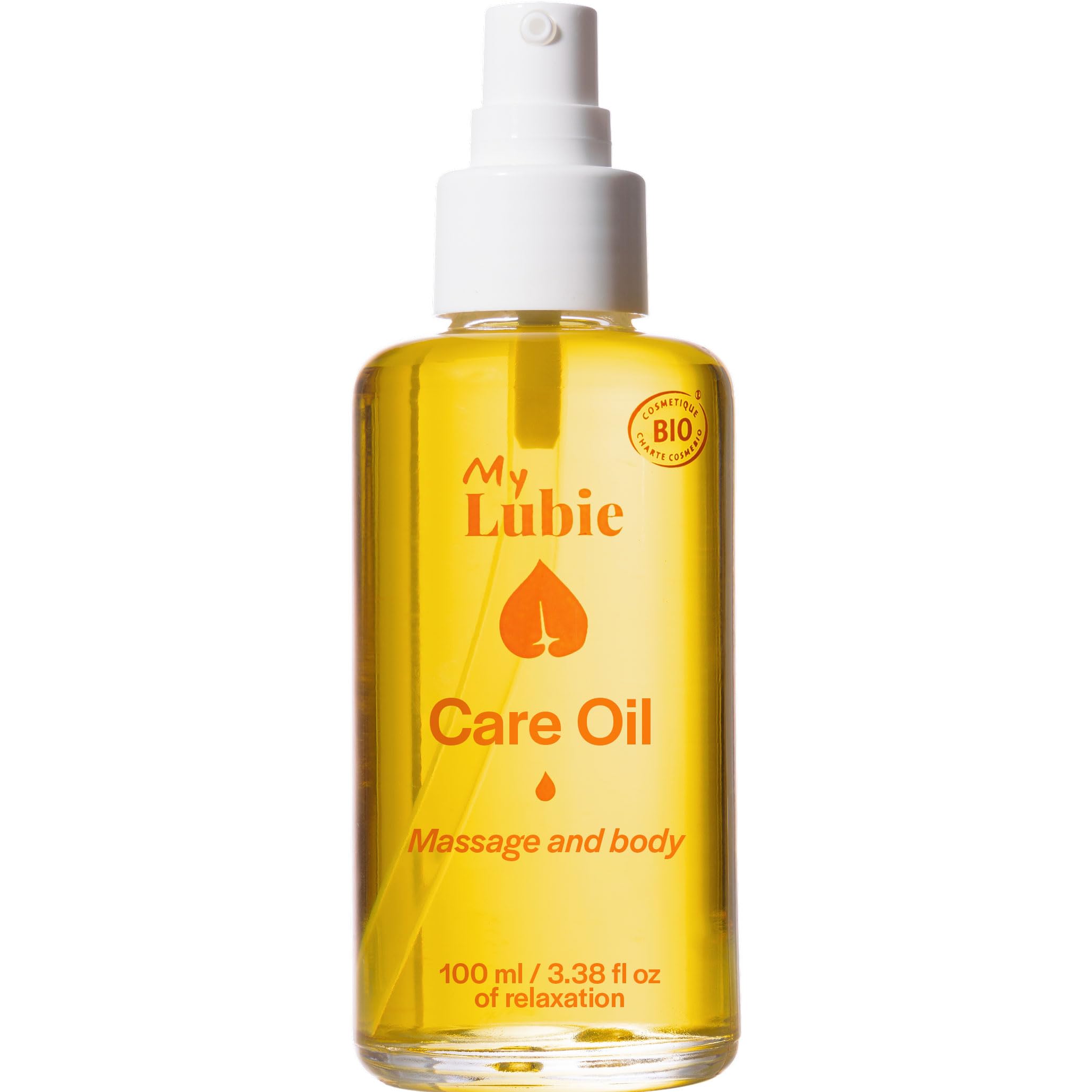 MY LUBIE – Organic Massage & Body Oil – Relaxing Massage – Nourishing – Made in France – Light and Hypoallergenic Scent – 100 ml