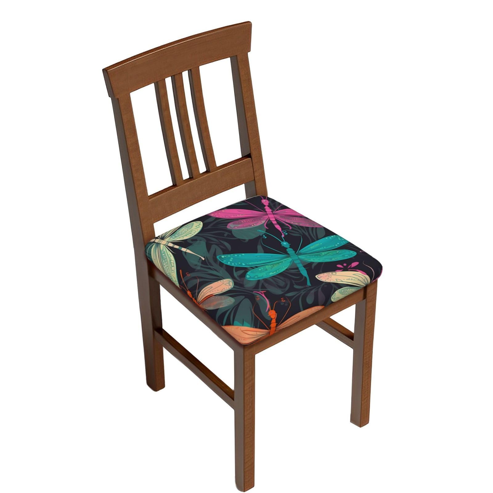Housse de tabouret carrée en velours lavable lot de 6