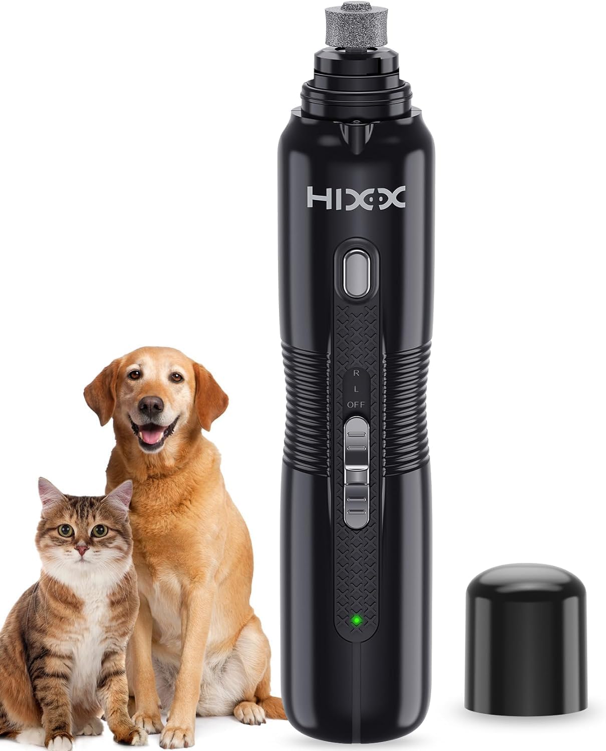 HIXX Pet Dog Nail Grinder, Quiet Dog Nail Trimmers with