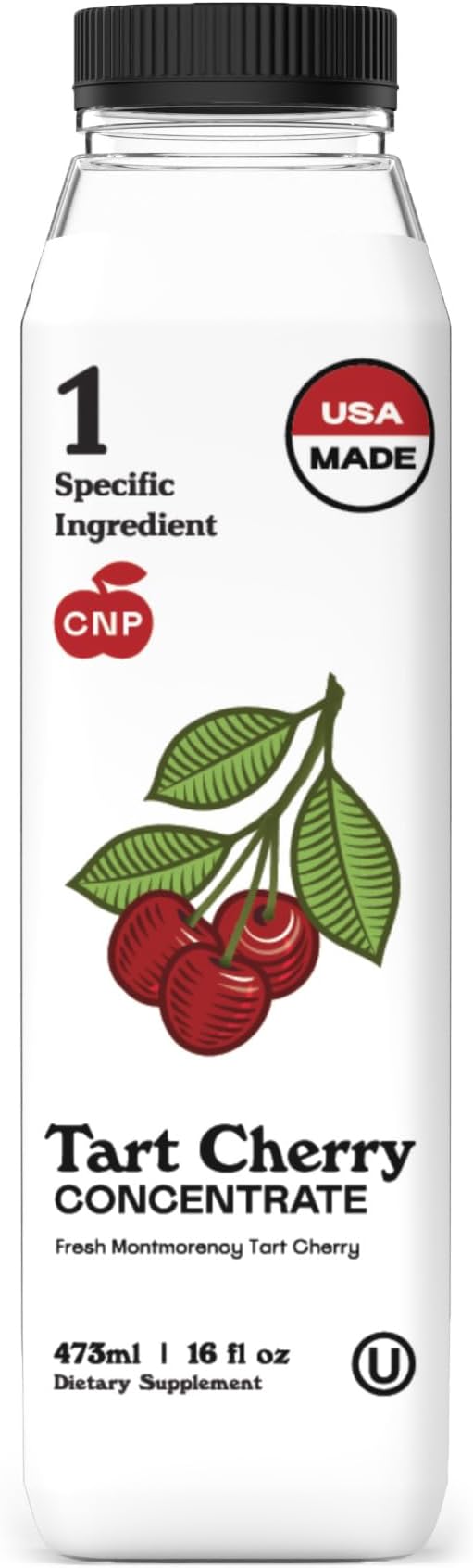 Complete Natural Products Sweet Montmorency Tart Cherry Juice Concentrate - 16oz Syrup, Extract, & Tart Cherry Juice Supplement for Sleep & Uric Acid