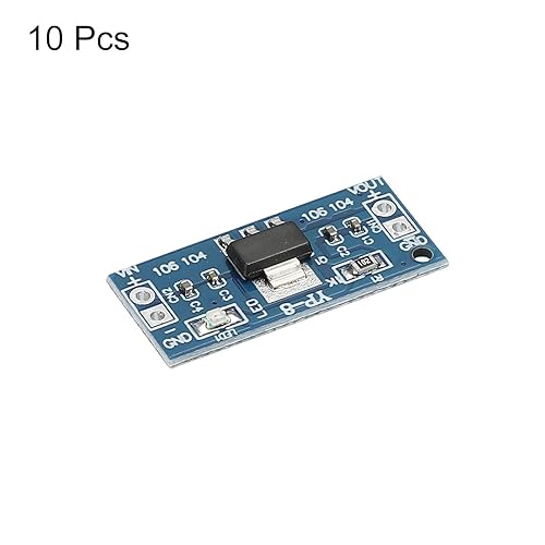 Miniatura 3 de MECCANIXITY Convertidor de corriente CC-CC AMS1117 3-12 V a 1.5 V 0.8 A, azul para transformadores de potencia con pasador de frecuencia, paquete de