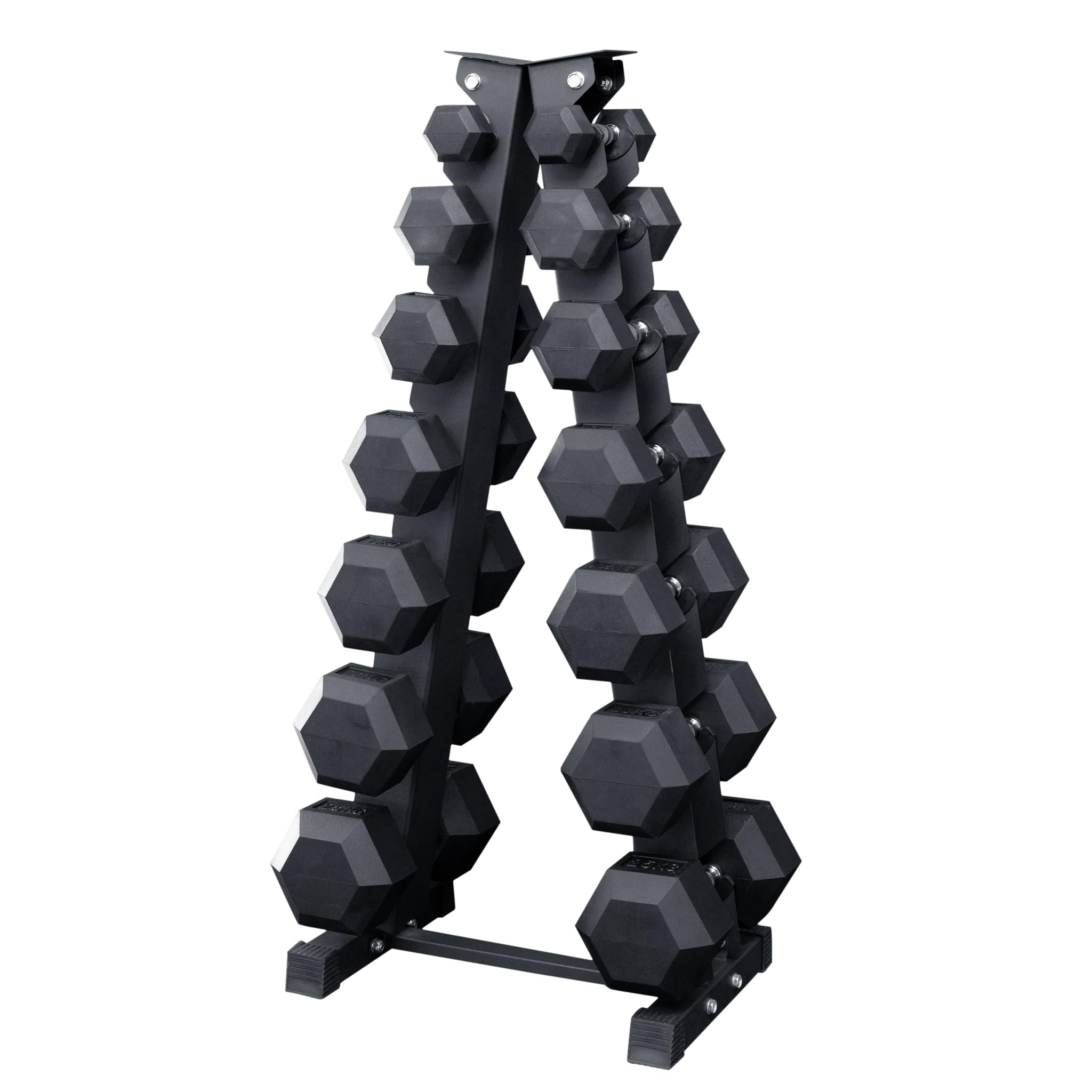 EXTREME FITNESS Dumbbell Hex Rubber Weights Storage Rack 2kg-40kg Dumbbells Gym Sets