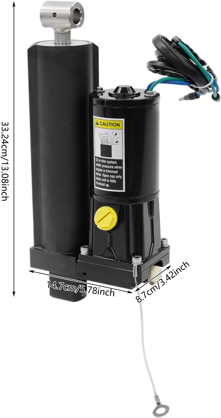 8M0090335 8M0171818 Outboard Power Tilt and Trim Rebuild Kit Compatible with Mercury Four-Stroke Engines 75–115 HP, 2 Wire 4-Stroke Mercury Outboard Power Tilt and Trim Unit