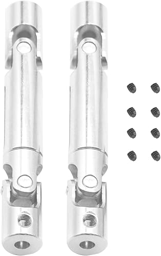 Miniatura 6 de 2 unids metal RC universal eje de transmisión CVD Junta de transmisión 2.244 in-2.795 in para WPL MN modos B-14 B-16 B-24 B-36 MN-D90 116 124 RC