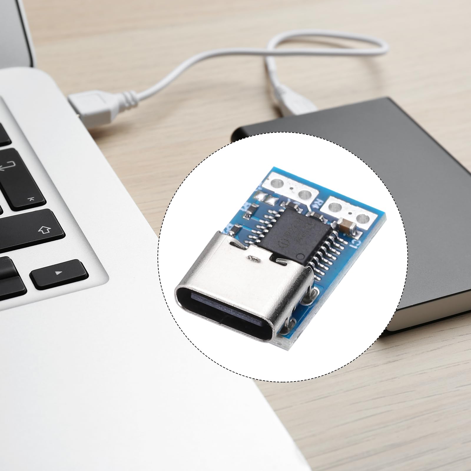 JacobsParts USB-C PD 12V DC Fixed Voltage Power Trigger Module - 5A Type-C Female Input For DIY Projects