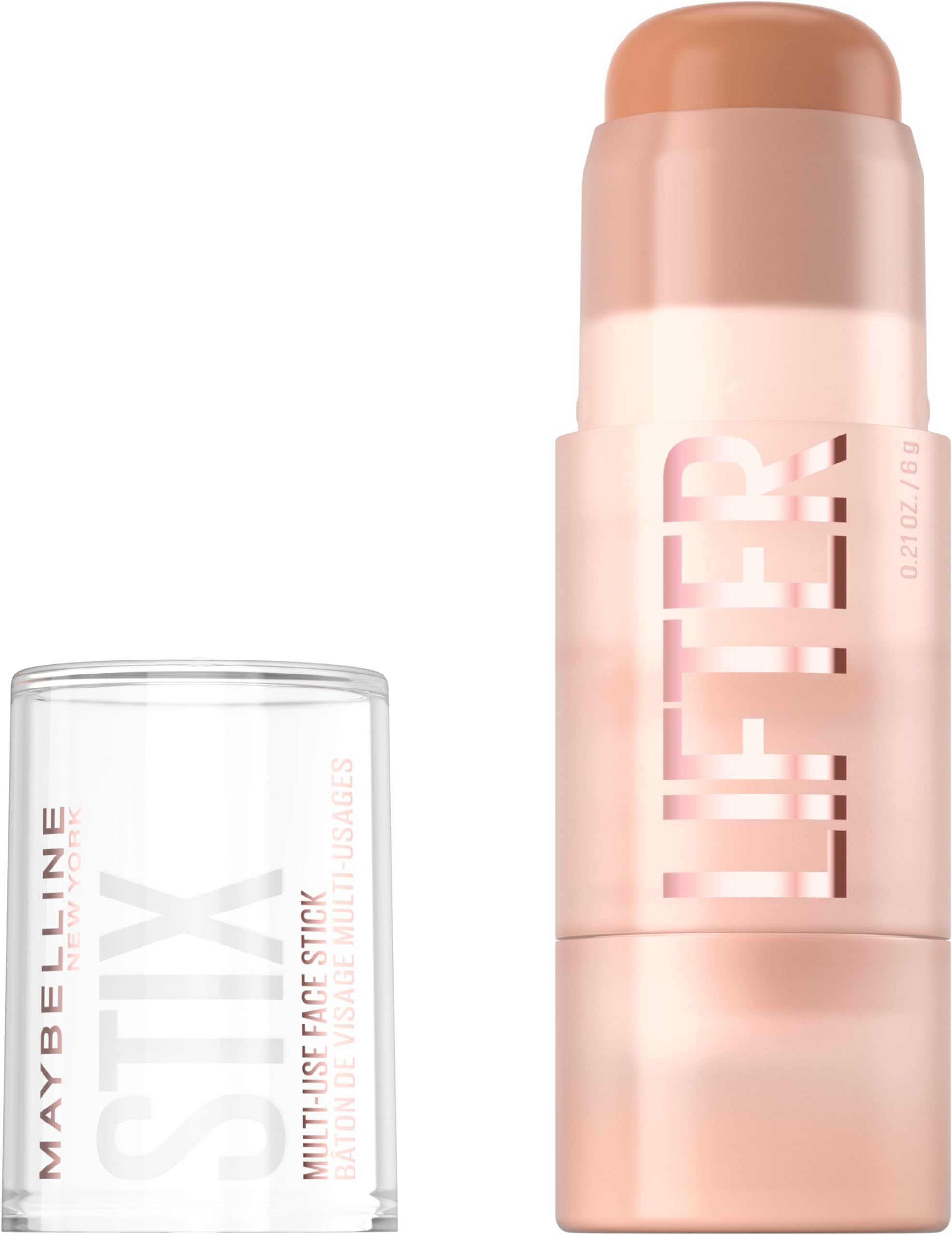 Lifter Stix Multi-Use Face Stick - Contour, Bronzer, Concealer and Foundation Stick, All-In-One Creamy Face Makeup with Cranberry Seed Oil, 35, 1 Count