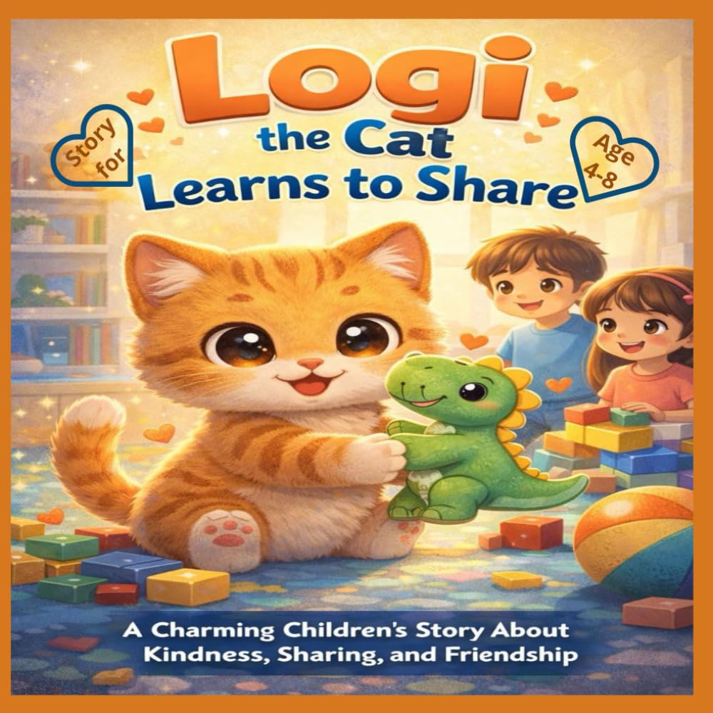 Logi the Cat Learns to Share: A Charming Children's Story About Kindness, Sharing and Friendship
