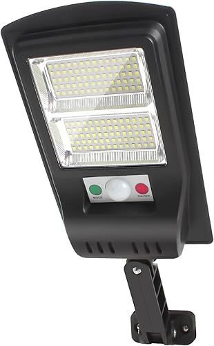 Miniatura 1 de 140 luces solares LED para exteriores, 3 modos, impermeables, inalámbricas, luces de inundación solares, lámpara con sensor de movimiento de gran