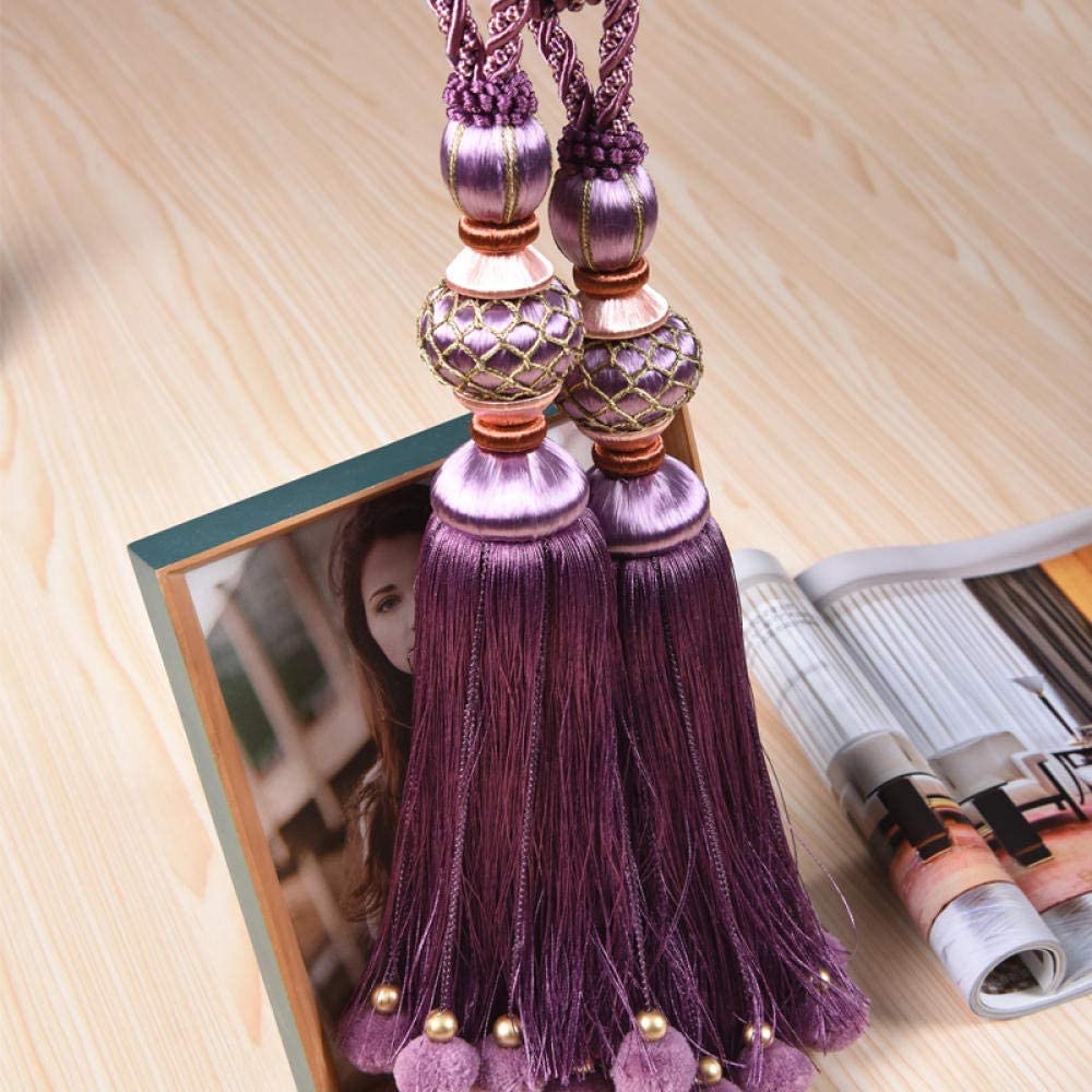 Embrasse de Rideau à Pompon, Sangle Style européen, Attache Boule Suspendue, Boucle, Pendentif, Accessoires
