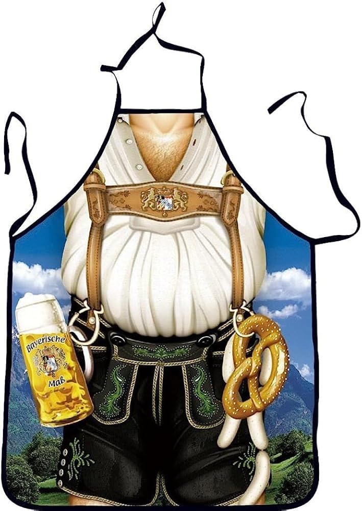 Grembiule Da Cucina Uomo Divertente - Design 3D, 70x58 Cm, Per Barbecue E Grigliate - Foto 4