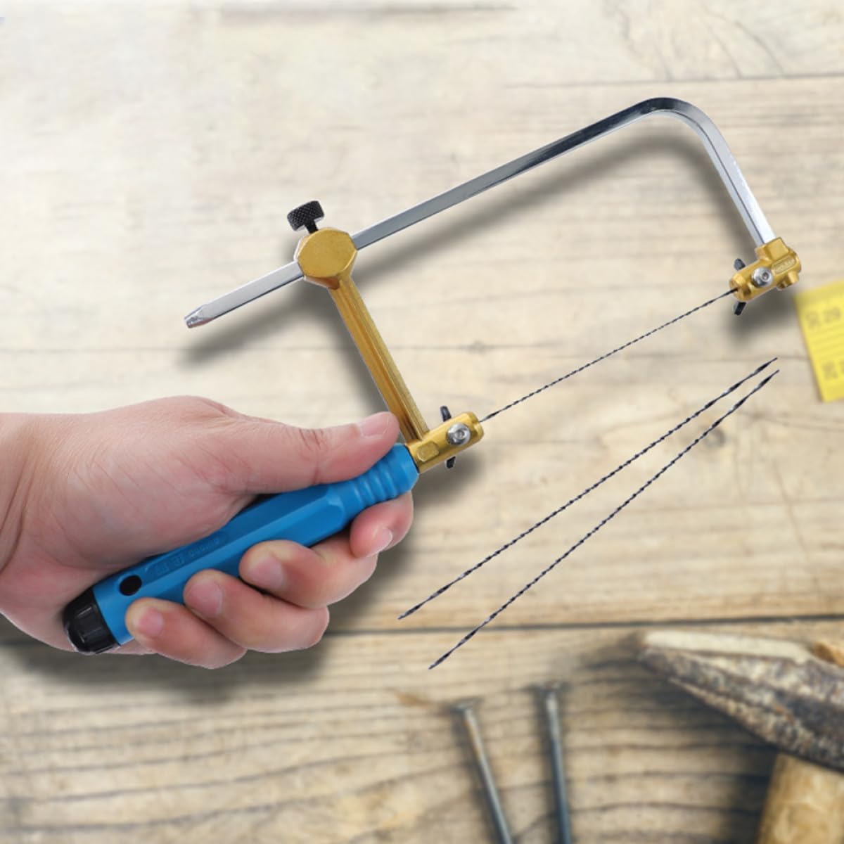 12pcs Mini U-Shank Scroll Saw Blades Spiral Cutting Accessories for DIY Curve Cutting Hand Tool Set