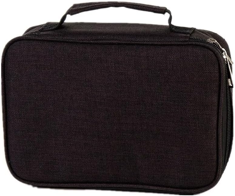 Estojo Escolar para 72 Lápis com Divisórias em Nylon e Alça Organizador Infantil