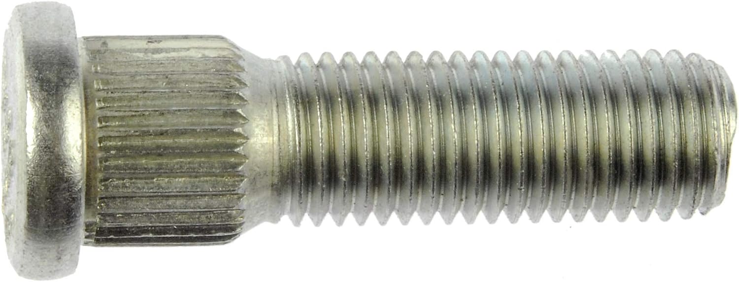 Dorman 610-265 M12-1.50 Serrated Wheel Stud - 14.32 mm Knurl, 44.5 mm Length, 10 Pack Universal Fit