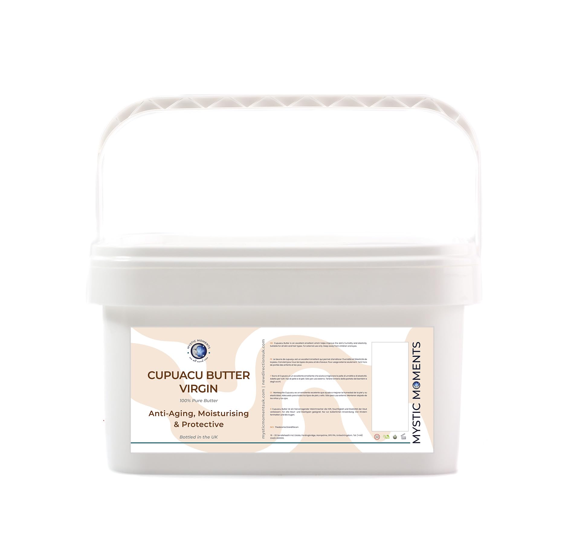 Mystic Moments | Cupuacu Virgin Butter 5Kg - Pure & Natural Cosmetic Butters Vegan GMO Free