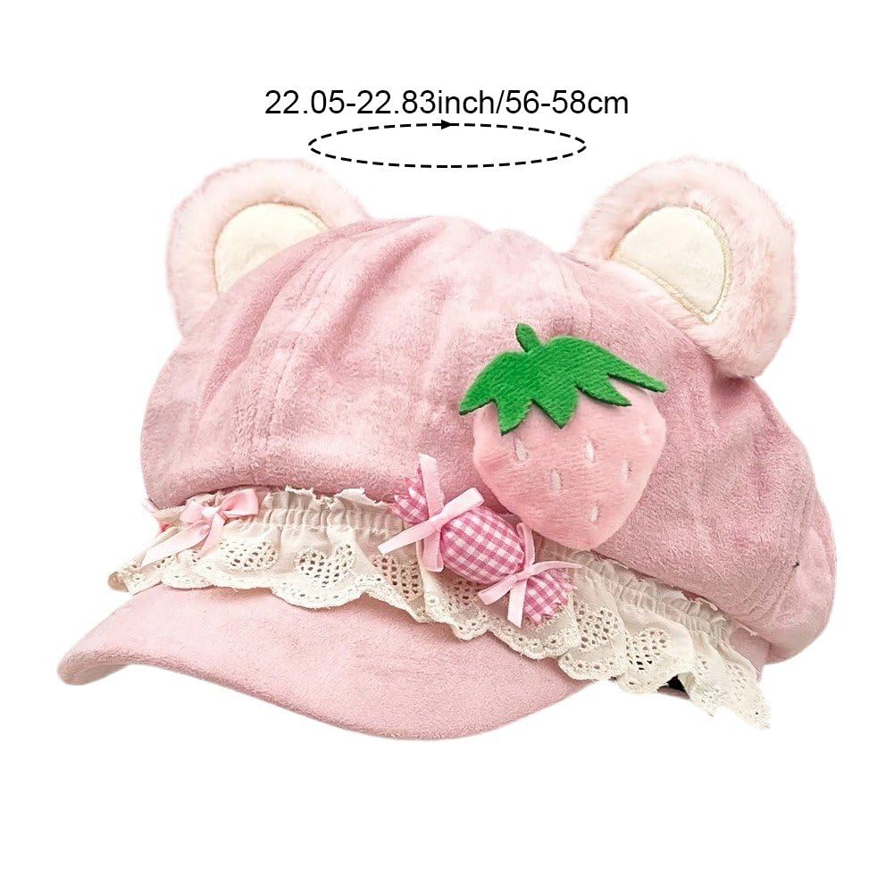Amazon.co.jp: Vuogli ベレー帽 スイート ロリータ かわいい クマ耳
