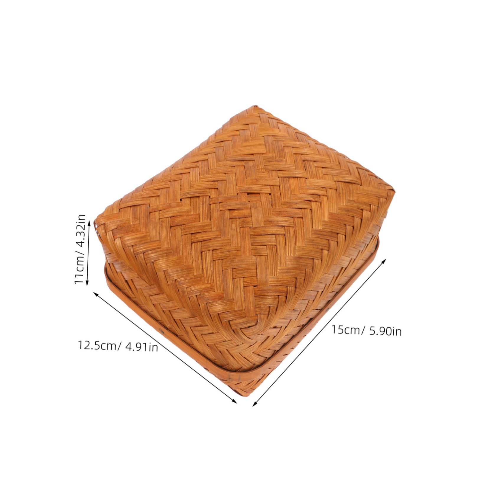 Cabilock Tea Box with Airtight Lid Sustainable Tea Organizer for Versatile Storage