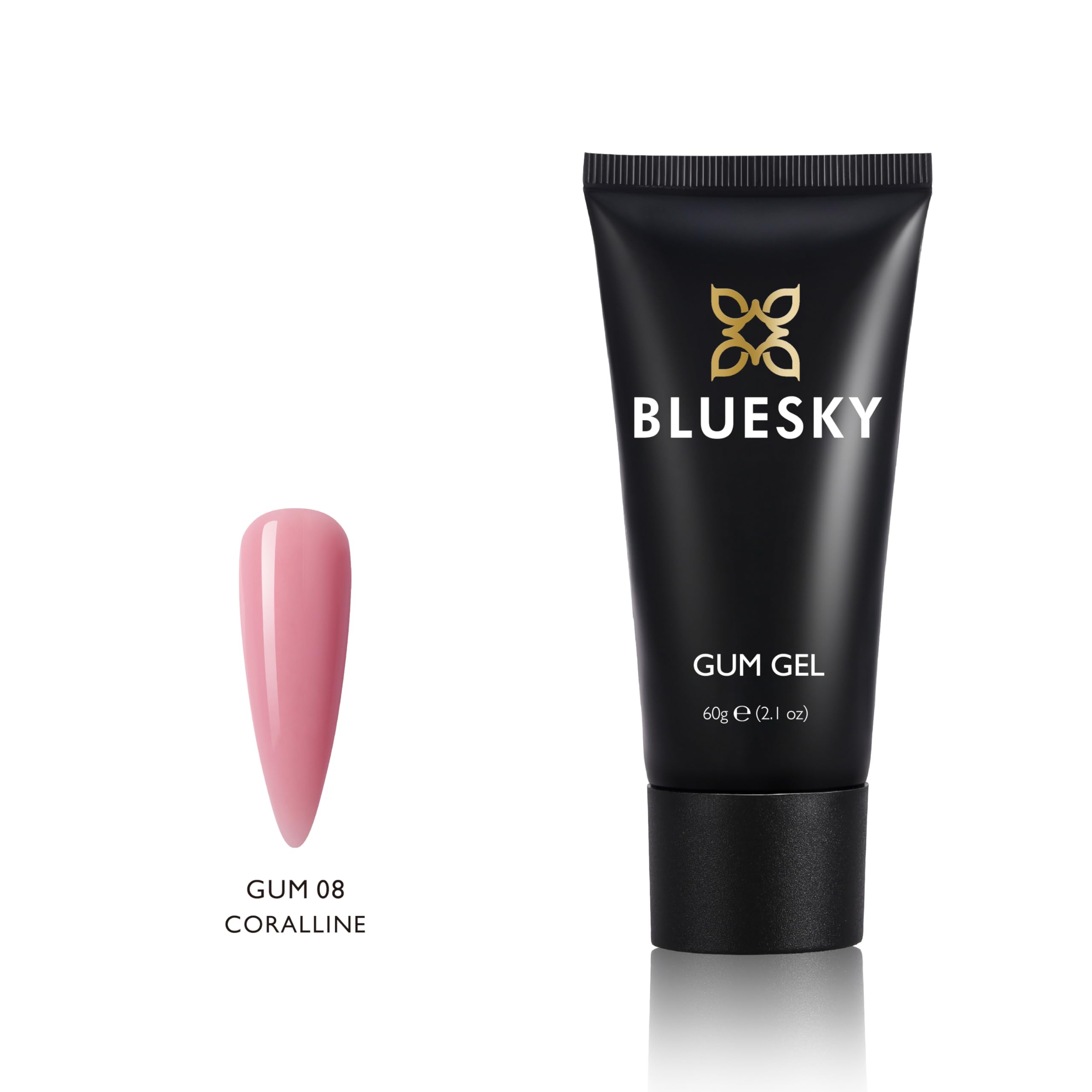 Bluesky Gum Gel Nail Extension Kit, Coraline 60g, Poly Gel Nail Kit, Perfect for Beginners and Salon Professionals, Contains: Polygel, Dual Forms, Brush Applicator, Nail File& Cuticle Pusher - Image 4
