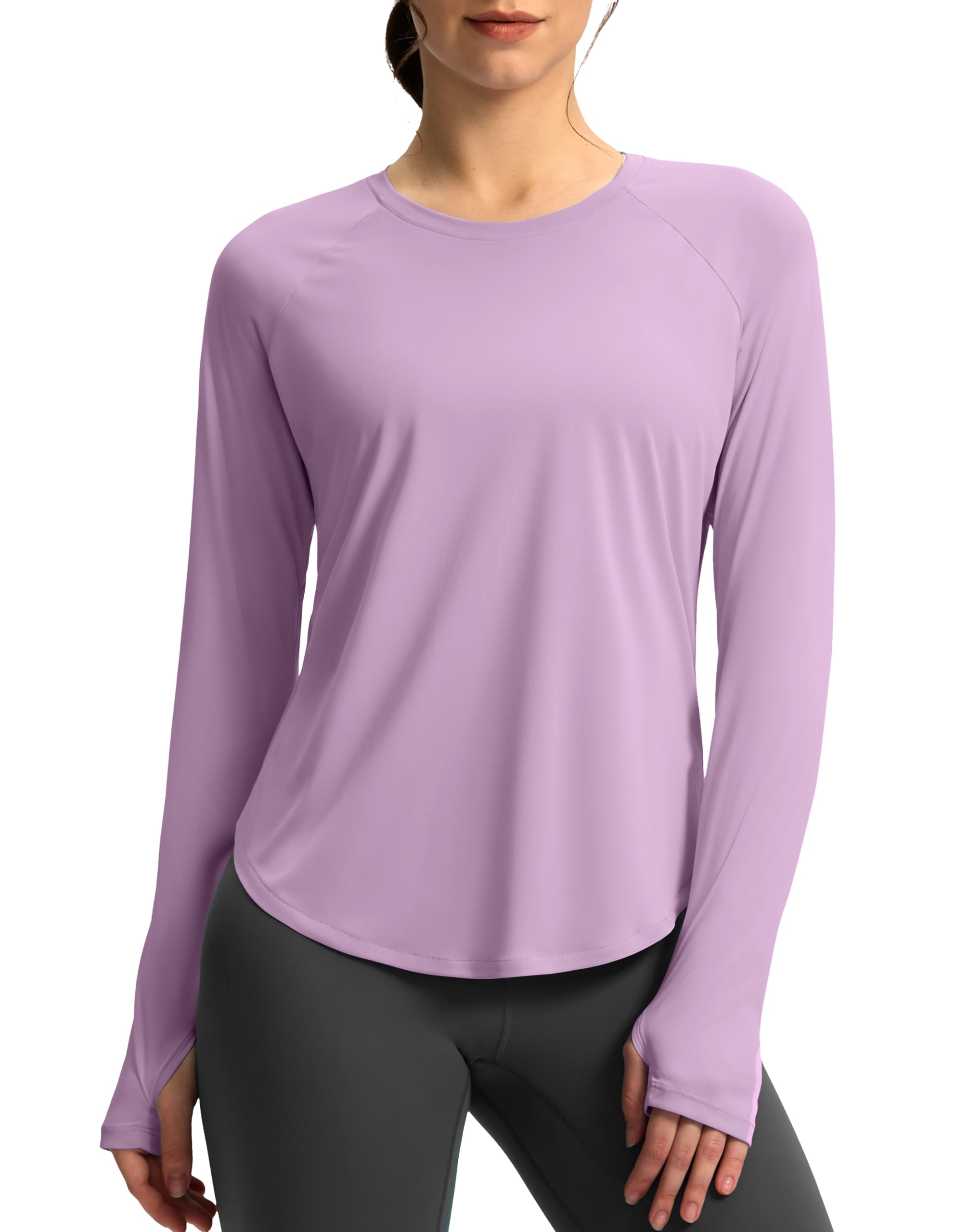 Soothfeel Women's UPF 50+ UV Protection Lightweight Quick Dry Long Sleeve Workout Shirt