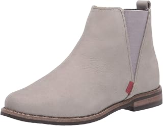 Bota Chelsea unissex de couro infantil feita no Brasil, Nobuck cinza claro, 5.5 Little Kid