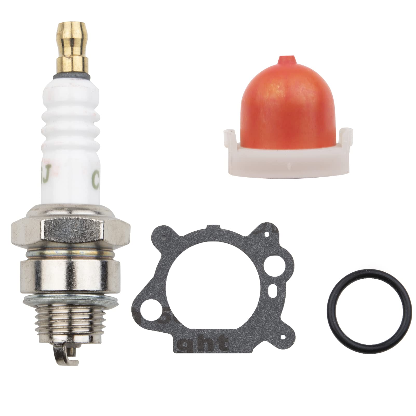 Kit de carburador 799868 con Bombilla de imprimación y Filtro de Aire para Motores Briggs & Stratton 4-7HP cortacésped 498170 497586 497314