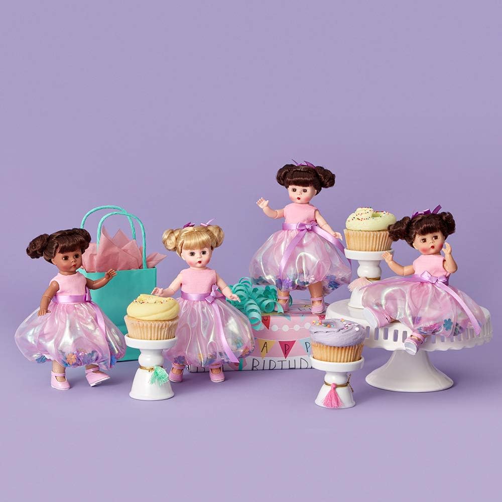 Madame Alexander 8" Birthday Joy Doll, Dark Skin Tone, Brunette Hair Brunette Hair - Birthday Joy Dark Skin Tone