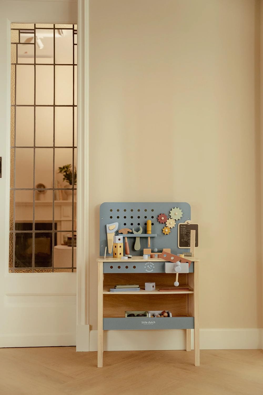 Little Dutch 2545 Holz Spielwerkbank mit Werkzeug - blau