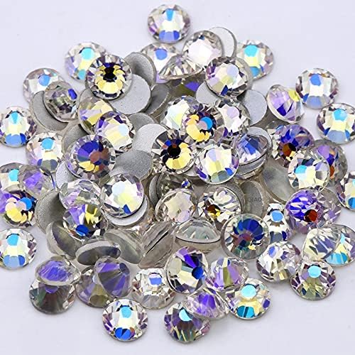 Purple Ss4-Ss30 Glass Rhinestone Flatback DIY Nail Deco Beads Not Hotfix Use Glue Wedding Deco
