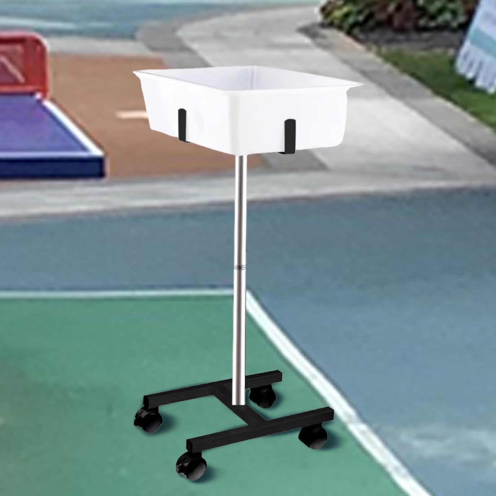 Supporto per Palline da Pong, Telaio per Allenamento, Altezza Regolabile, Supporto per riporre più Palline, efficiente per Tutte Le età, Cestino per la Raccolta di da