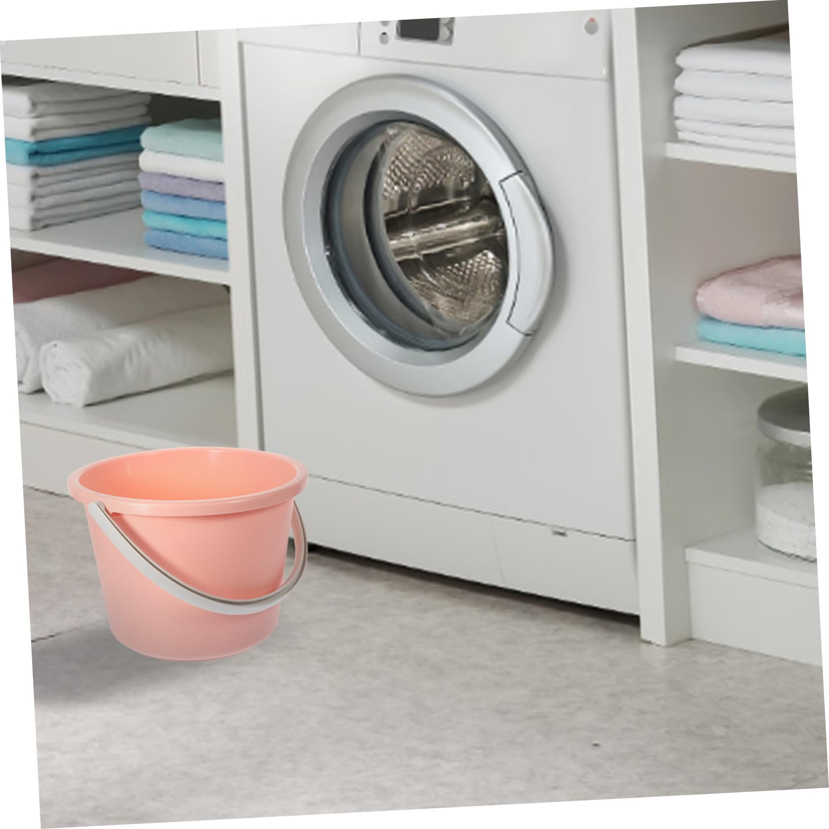 TOPBATHY Secchio per Acqua Domestico in Plastica con Manico Robusto Adatto per Giardinaggio e Bucato Facile da Trasportare e Pulire