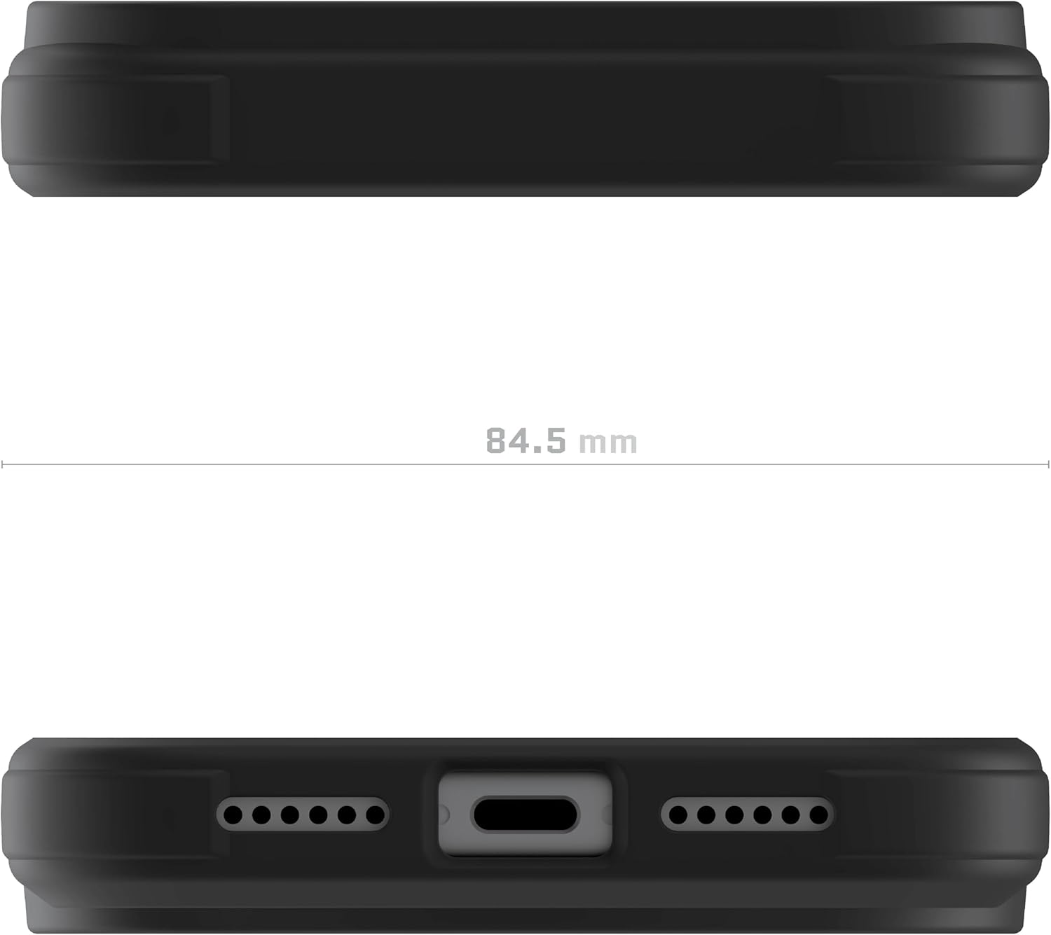 Ghostek Covert Designed for iPhone 17 Pro Max Clear Case - Compatible with MagSafe Accessories, Shockproof Silicone, Minimalist Phone Cover (6.9 Inch, Black)