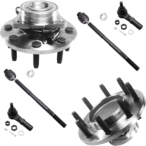 Miniatura 323 de Detroit Axle - Kit de cubos de rodamiento de rueda delantera de 6 piezas para Dodge Dart 2013-2016, Chrysler 200 2015-2017, 2 cojinetes de rueda