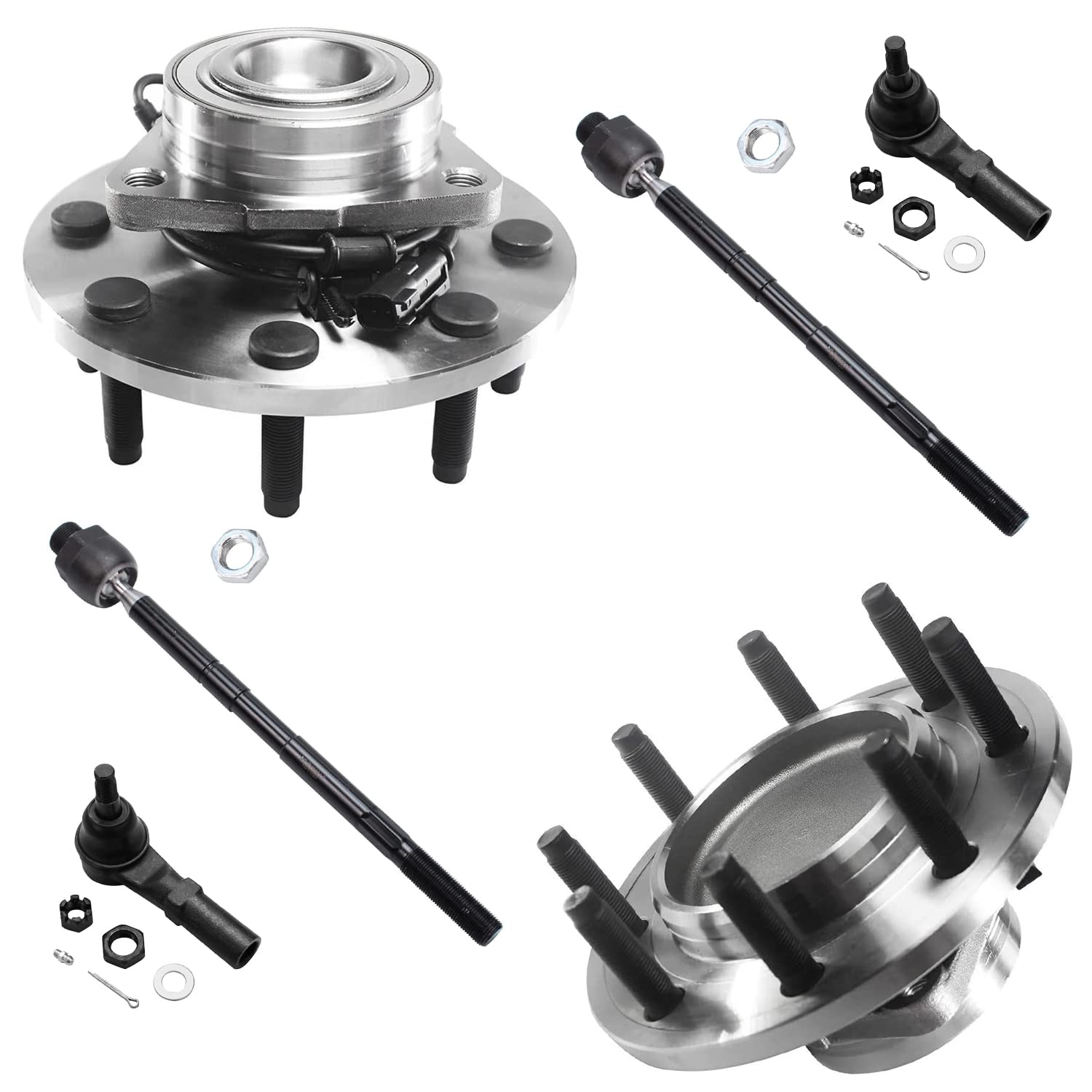 Detroit Axle - Wheel Hub Bearings Kit for 06-08 Dodge Ram 1500 2500 3500
