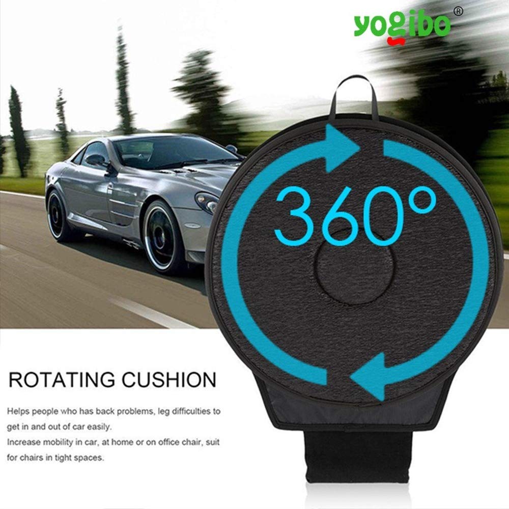 Niikee - Cuscino girevole girevole a 360°, in memory foam, per la mobilità e la mobilità (marrone)