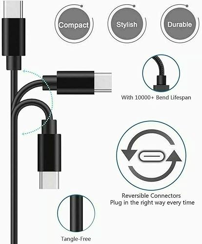 Miniatura 4 de Adaptador de cargador de pared rápido USB C, cable de carga compatible con NOCO Boost X GBX45 GBX55 GBX75 GBX155 Sport Battery Jump Starter Cable de