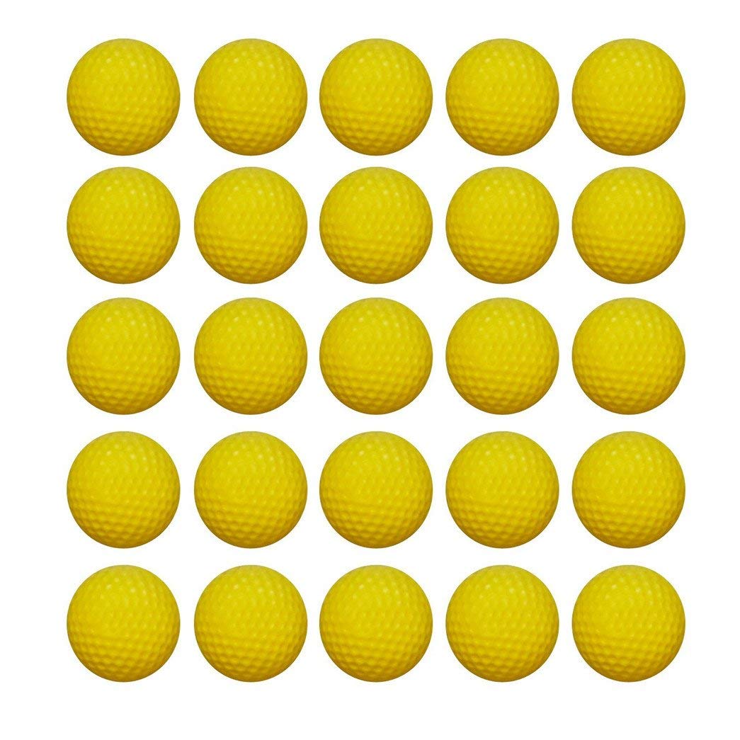 60PCS Round Ammo - Bulk Foam Bullet Ball Replacement Refill Pack for Nerf Rival Zeus,Apollo, Khaos, Atlas, & Artemis Blasters (Yellow)