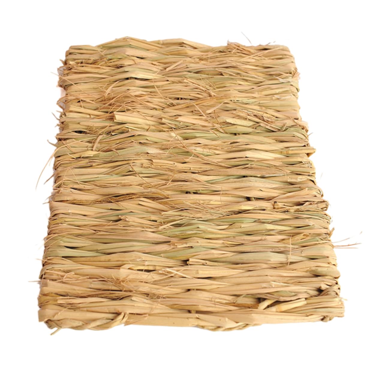 minkissy 2 Pack Seagrass Mat Chew Toy Bed Grass Pad for Hamsters Rabbits Birds Rest Relaxation Nest 41x27cm