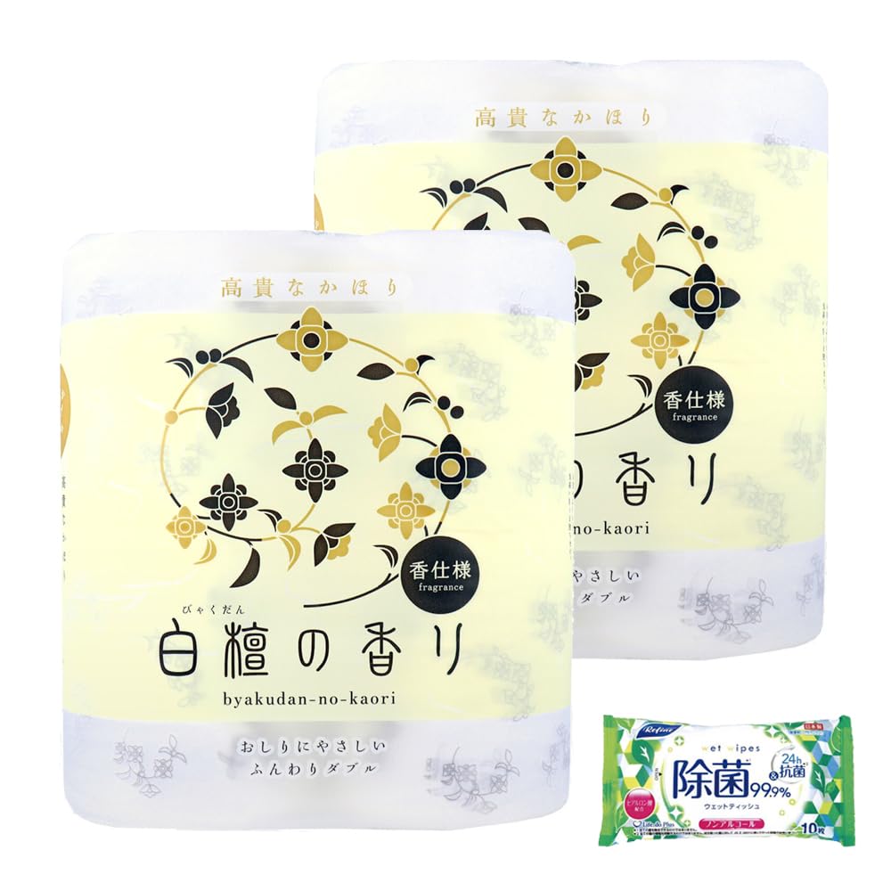 【セット品】四国特紙 トイレットペーパー 白檀の香り ダブル 8ロール（4ロール…