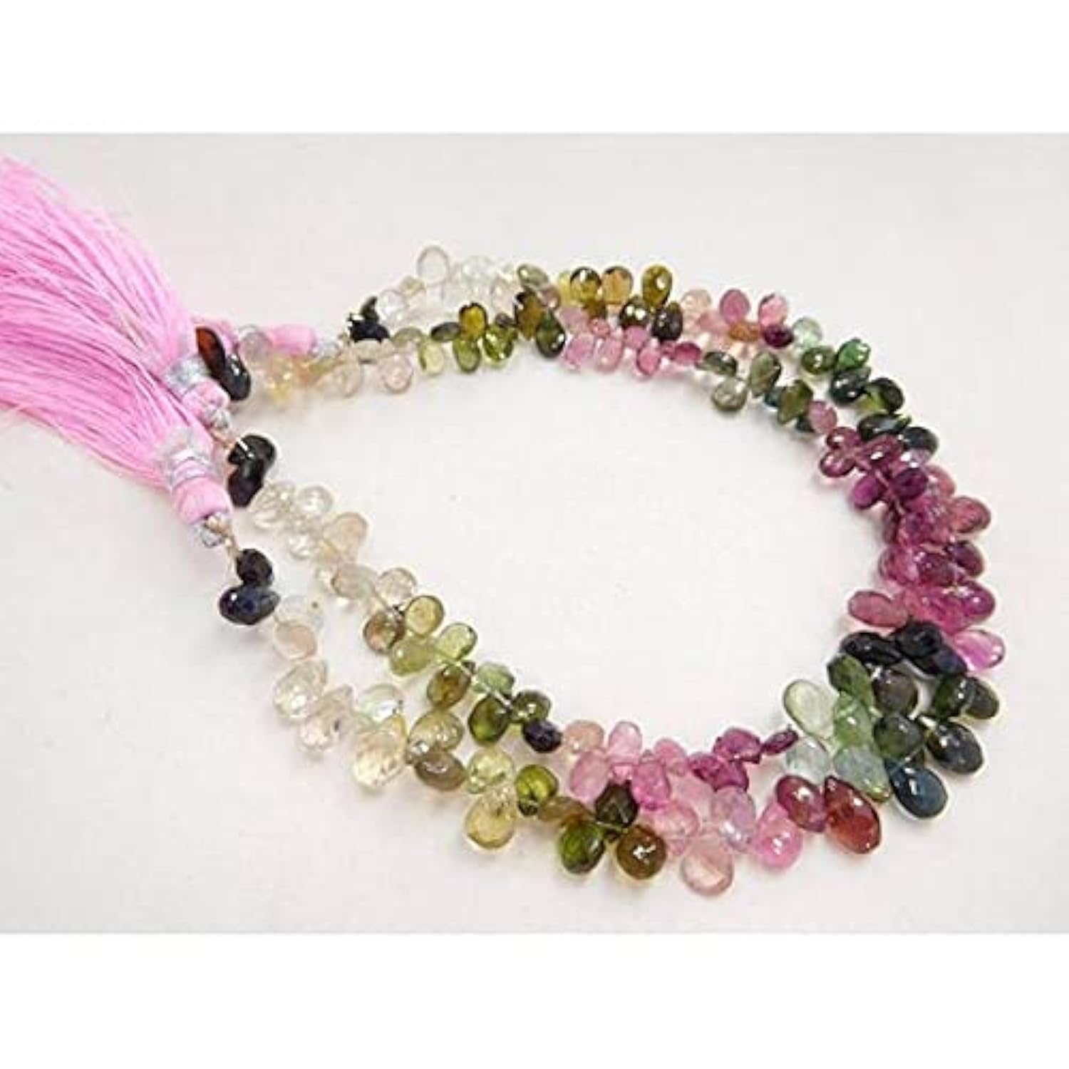 Multi Tourmaline Faceted Pear Finies les perles ternes pour vos créations