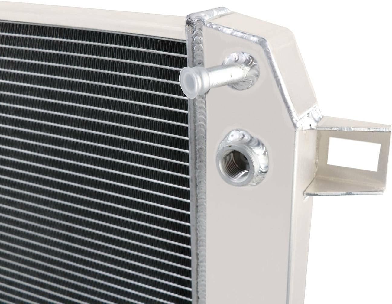 ALLOYWORKS 4 Row Core Aluminum Radiator for 2001-2005 Chevy Silverado GMC Sierra Sierra 2500 HD 3500 Duramax 6.6L 02 03 04
