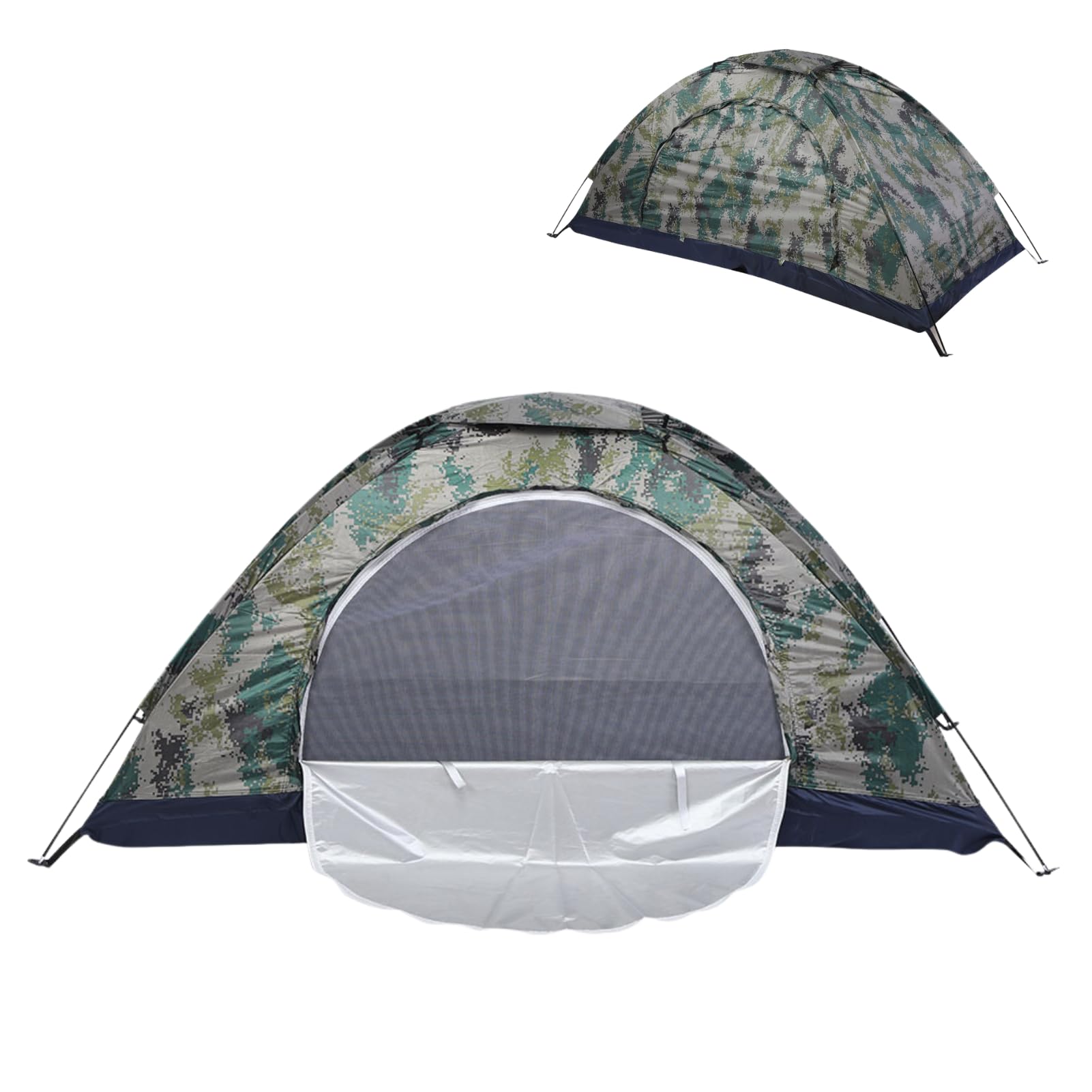 Tenda da campeggio per 1 persona, ultraleggera, a un piano, antivento, automatica, per 1 persona, facile da montare con protezione dagli insetti, per campeggio, spiaggia, festival, escursioni