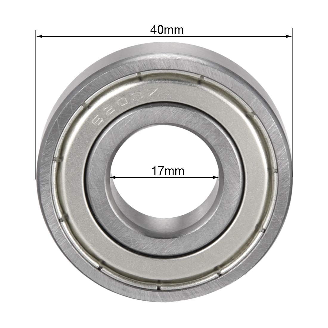 Roulement SKF 6203-2RS Ext: 40mm, Int: 17mm, épaisseur: 12mm - Foto 2